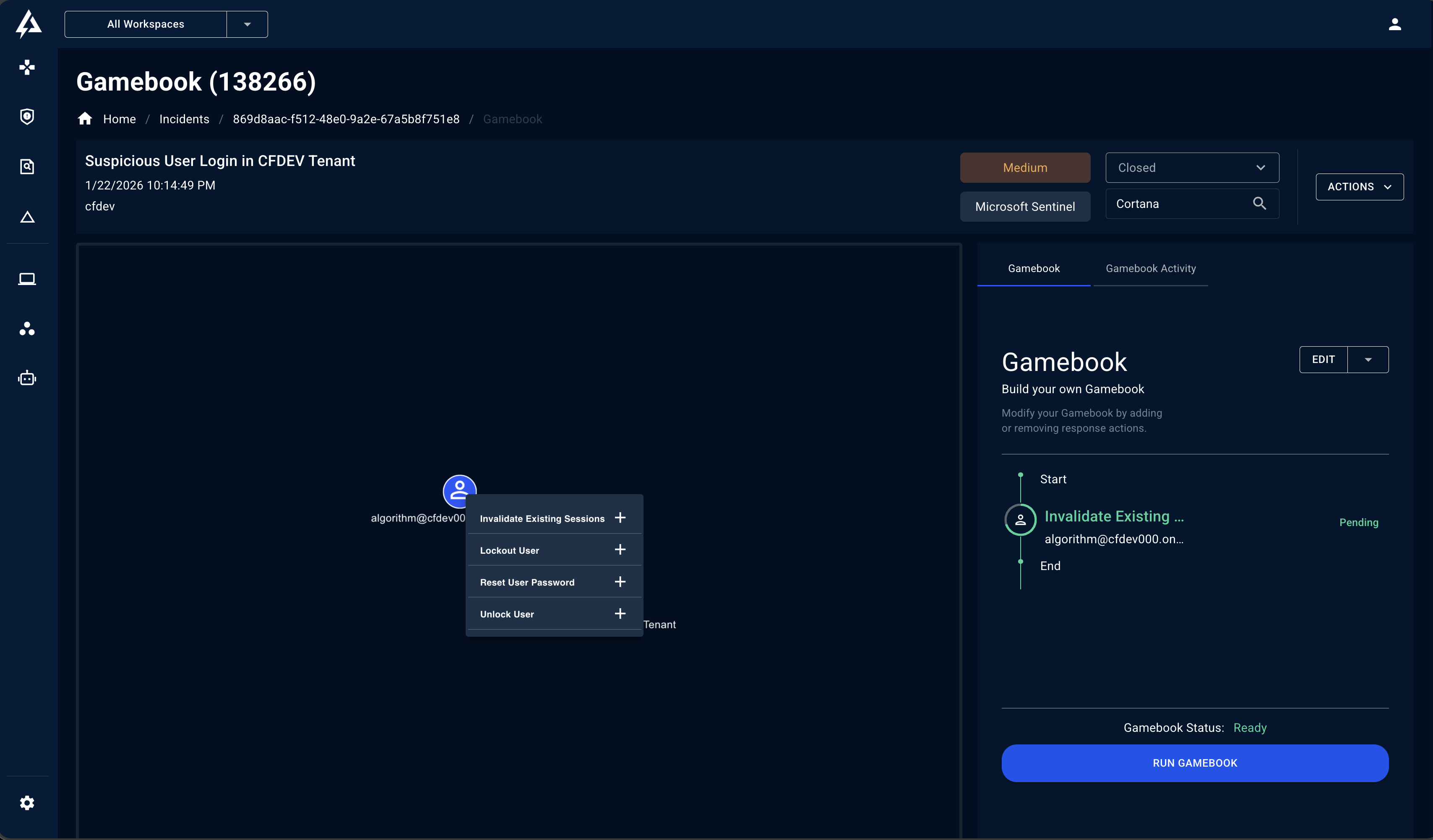 Entity selection in Gamebook