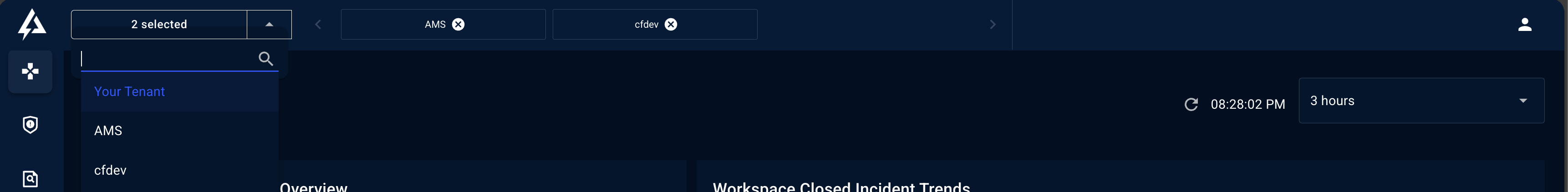 Workspace Filter Command Page