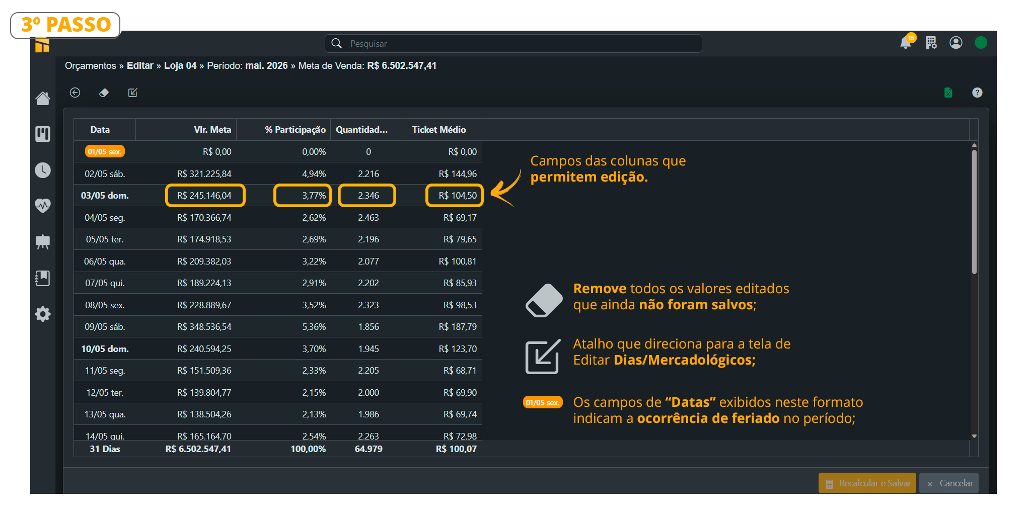 Para Editar Um Orçamento Dia Mes 03
