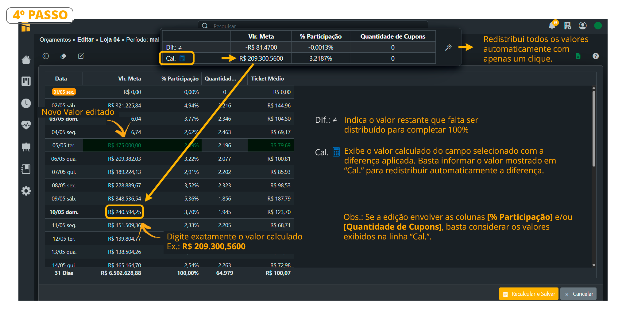 Para Editar Um Orçamento Dia Mes 04