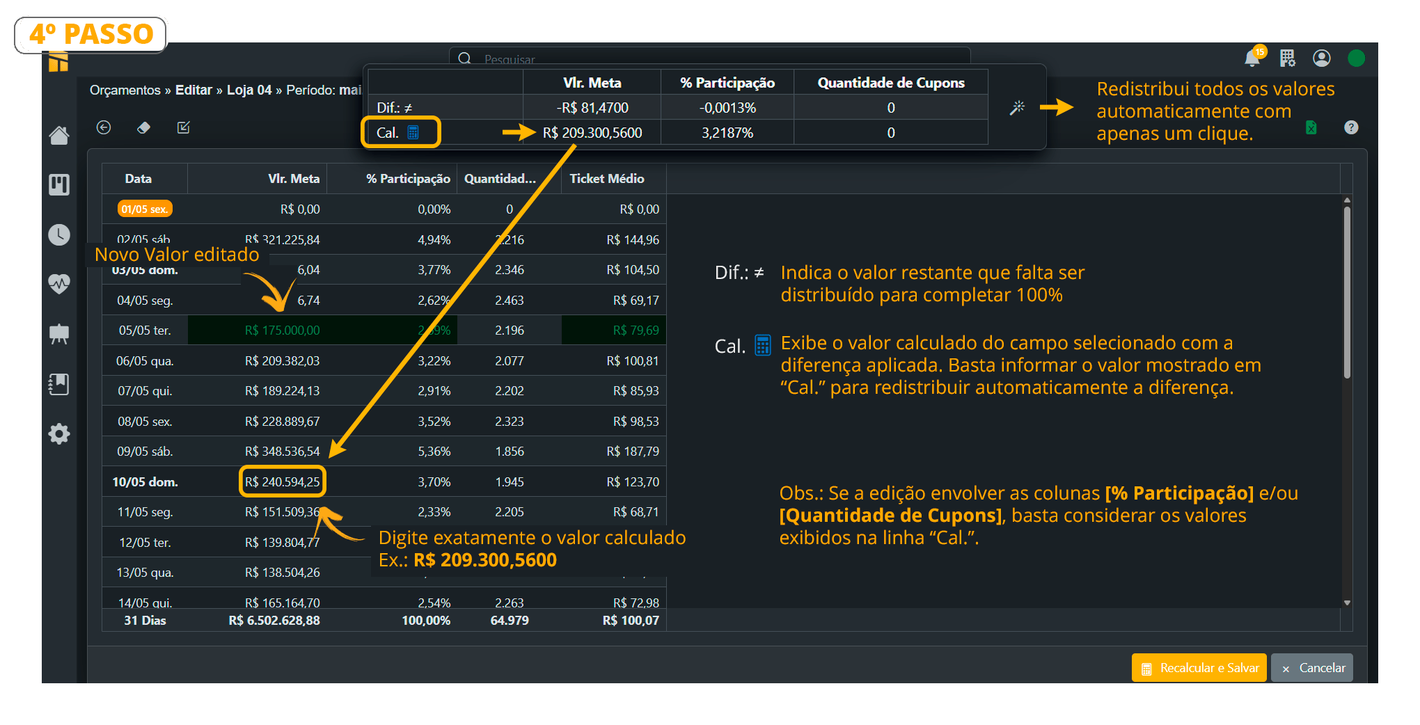 Para Editar Um Orçamento Dia Mes 04
