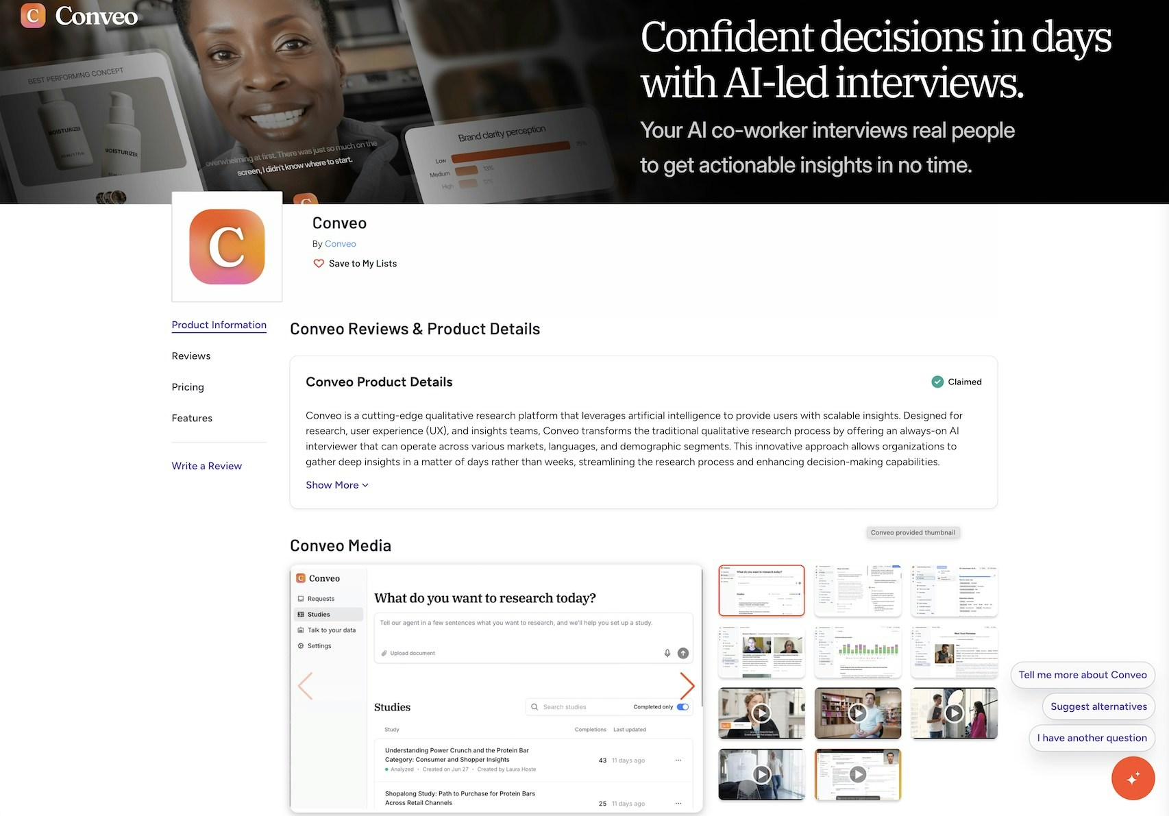 Conveo on G2 - Leave a Review