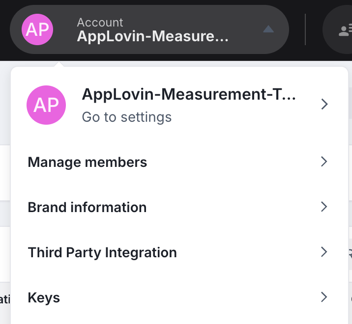 AppLovin Report Key