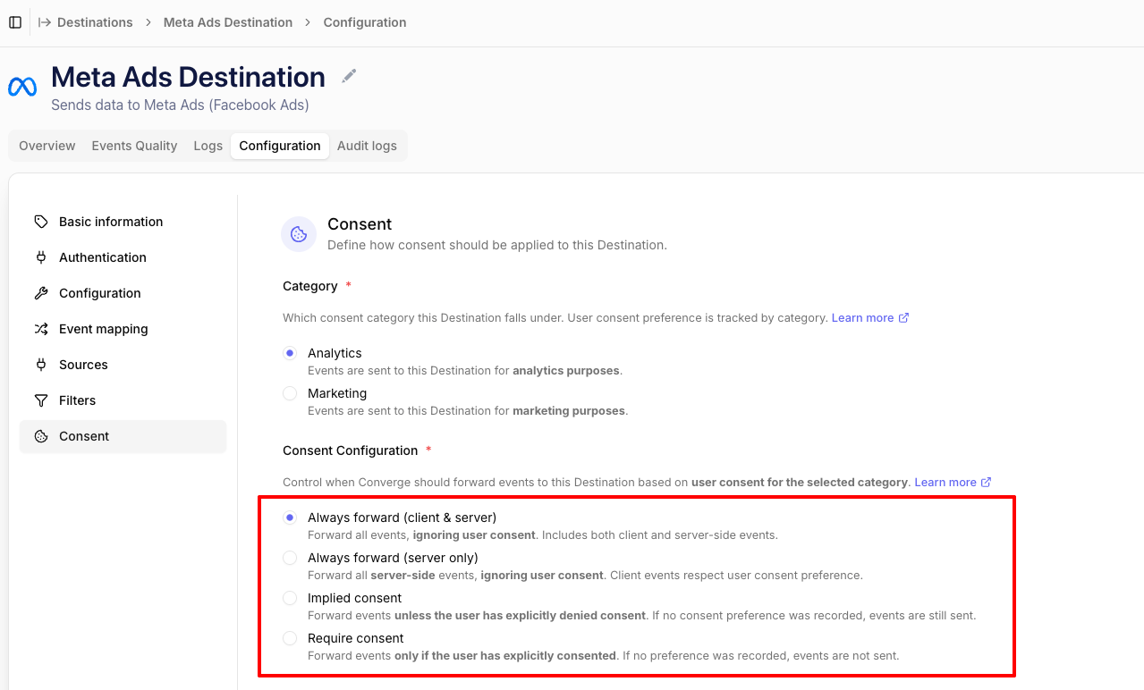 Consent - Converge Documentation
