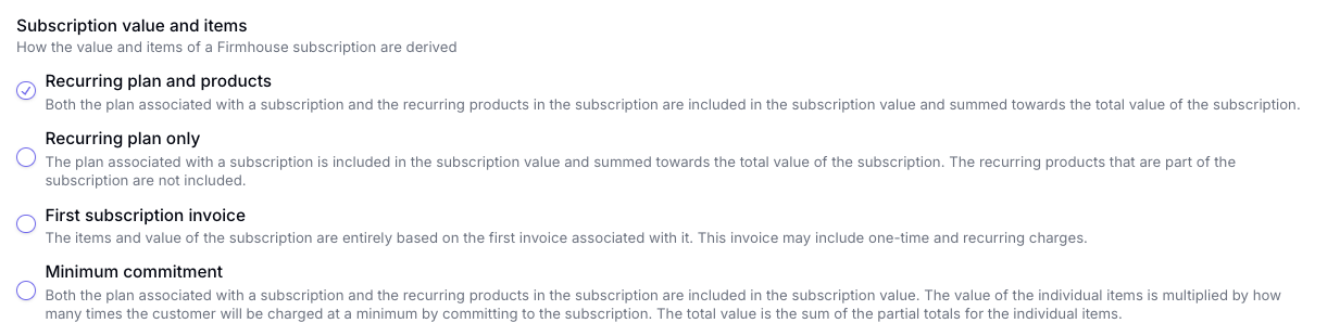 subscription value