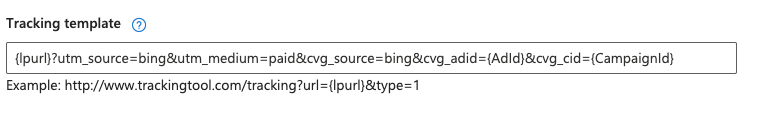 Bing URL Params