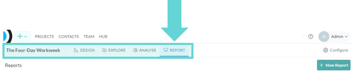 Present - Quick Guide screenshot: Project Navigation Bar