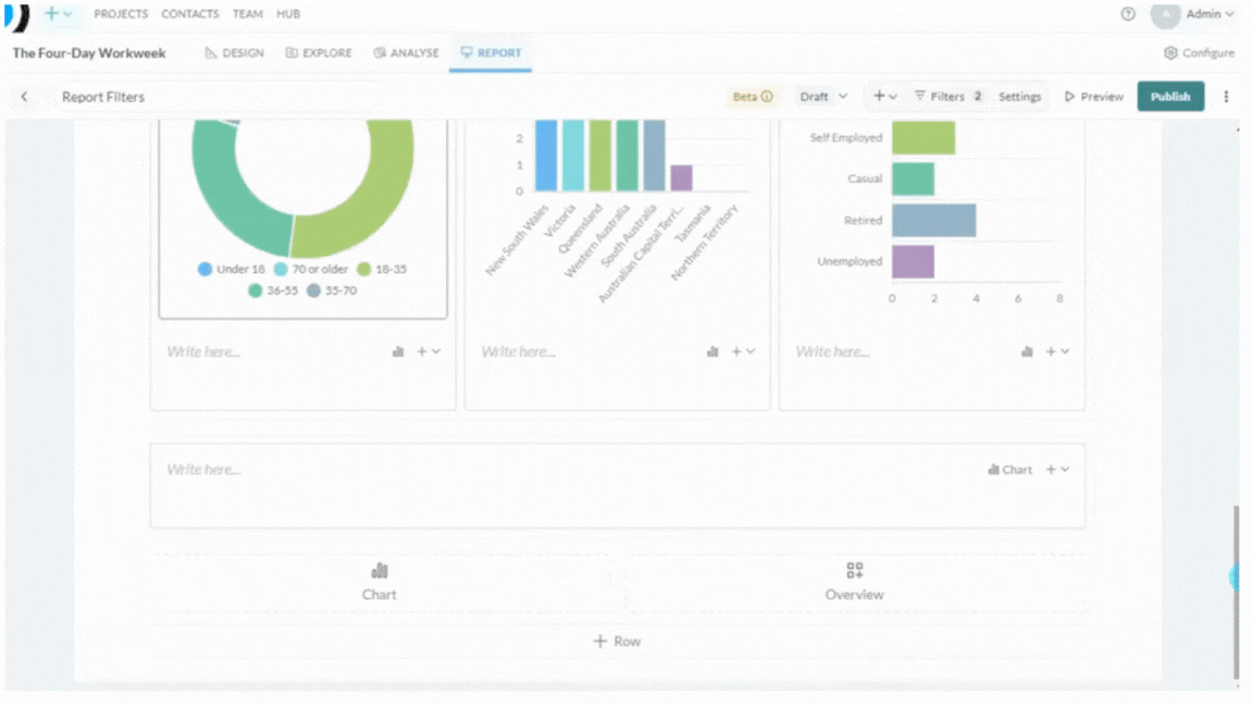 Report filters screenshot: Add a new Report Filter