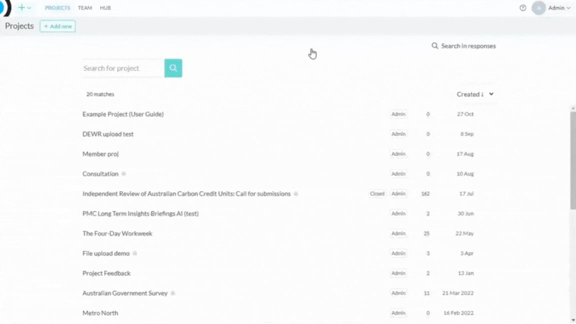 Quick Start screenshot: Create a report