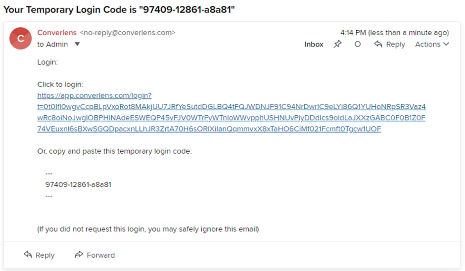 Logging in screenshot: Troubleshooting