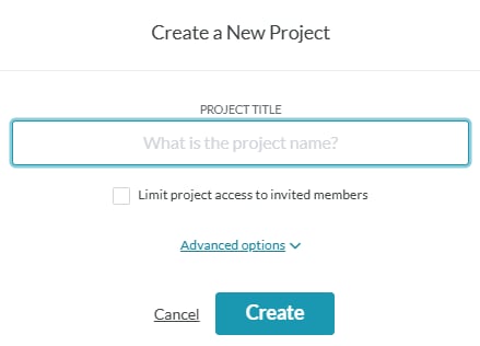 Projects screenshot: Next steps