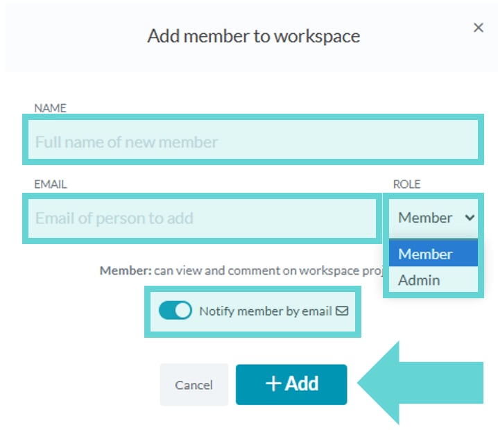 Team screenshot: Remove a team member