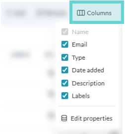 Manage Contacts screenshot: Tour