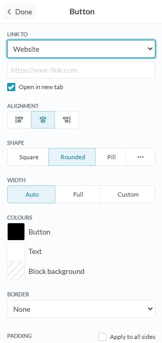 Message Stage screenshot: Preview Options