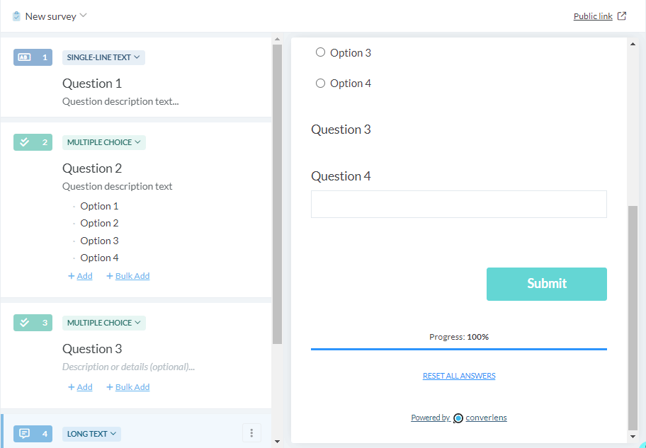 Adding a block or a page break screenshot: Adding a page break