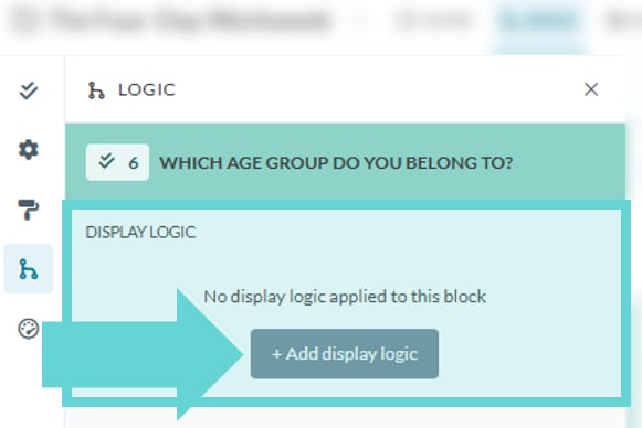 Logic Settings screenshot: Removing Logic