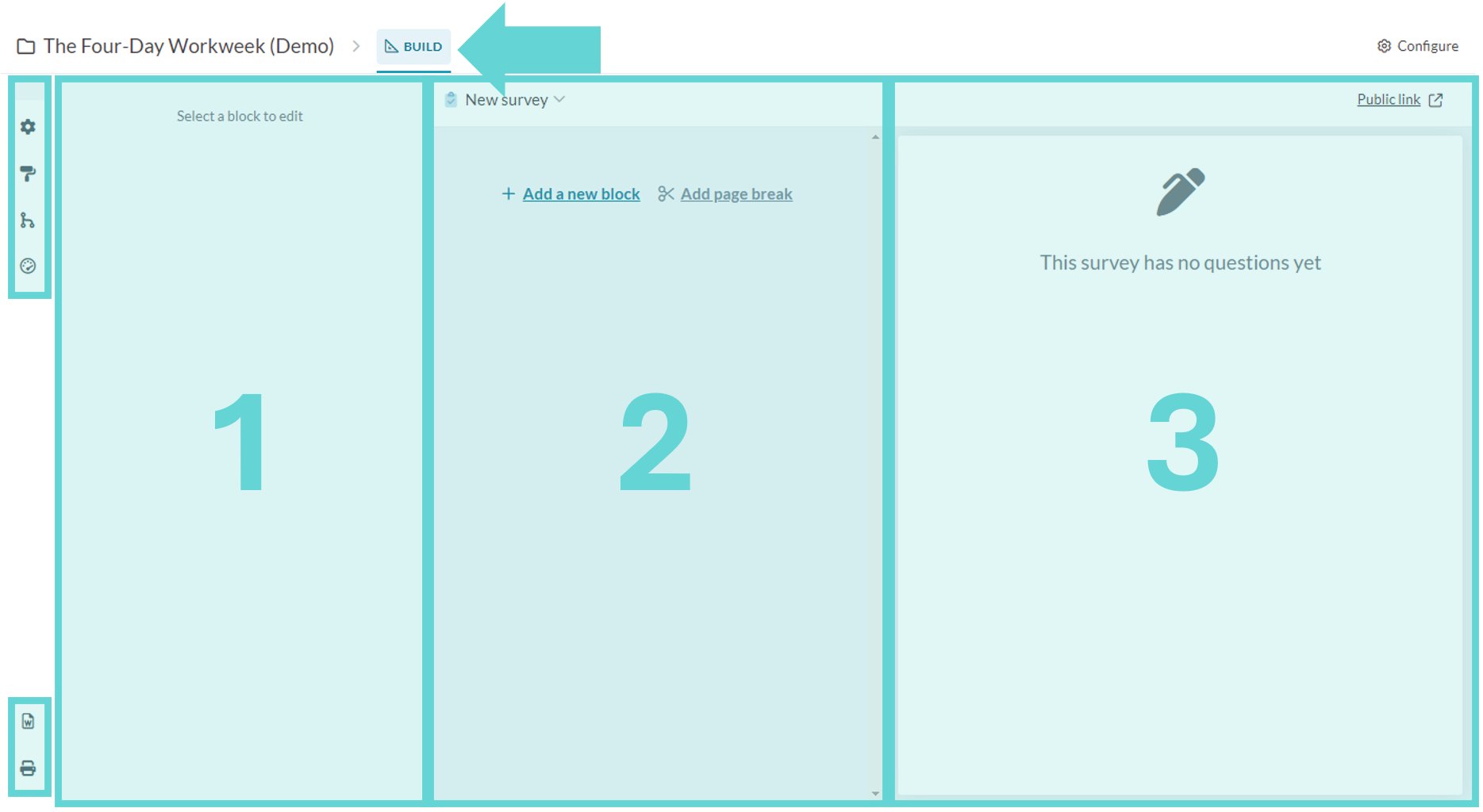 Navigating Build screenshot: Navigating Build