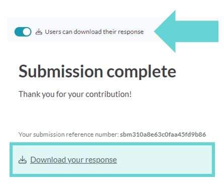 Survey Settings screenshot: Quota exceeded message