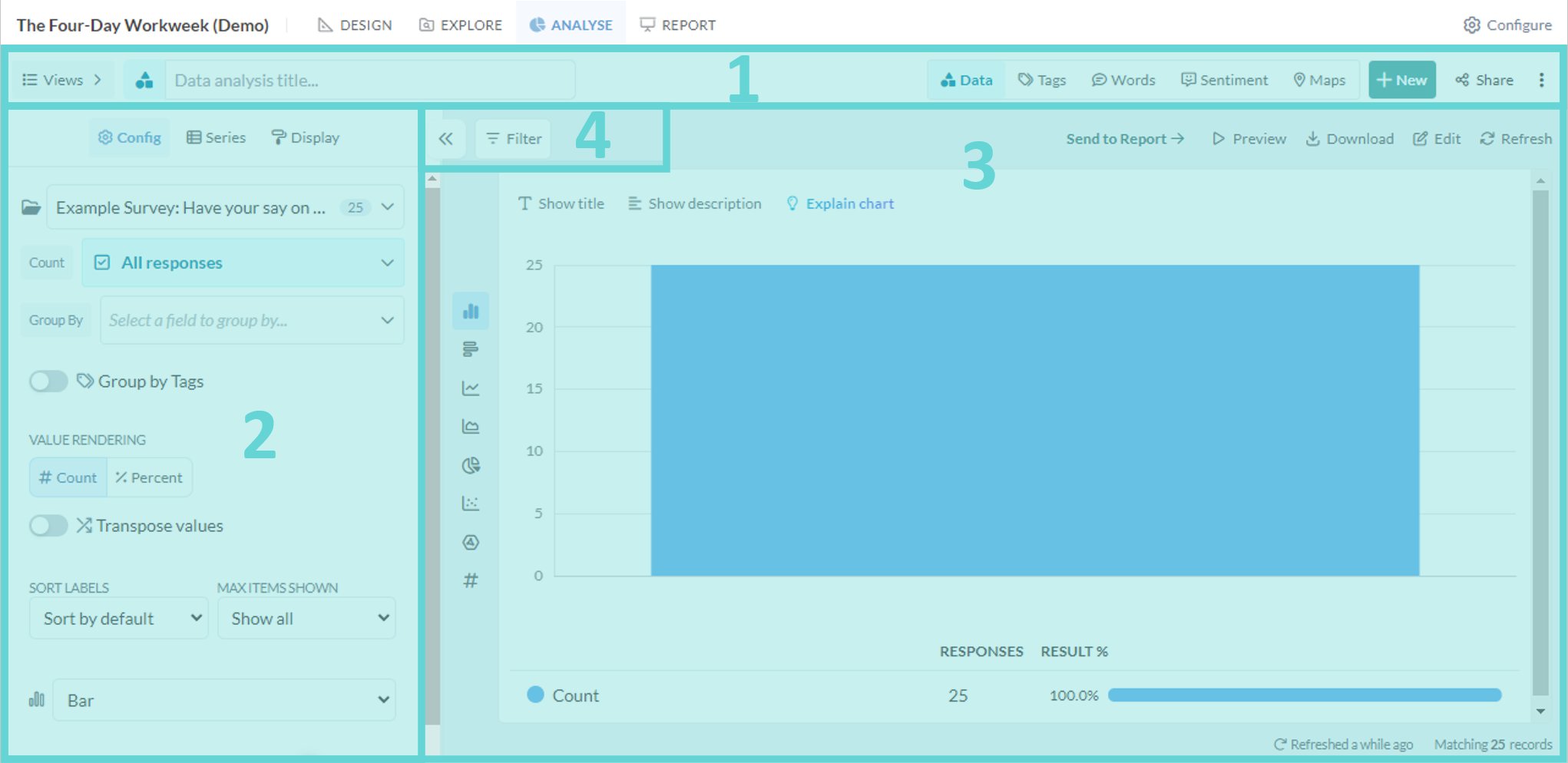 Chart Quick Guide screenshot: Navigation