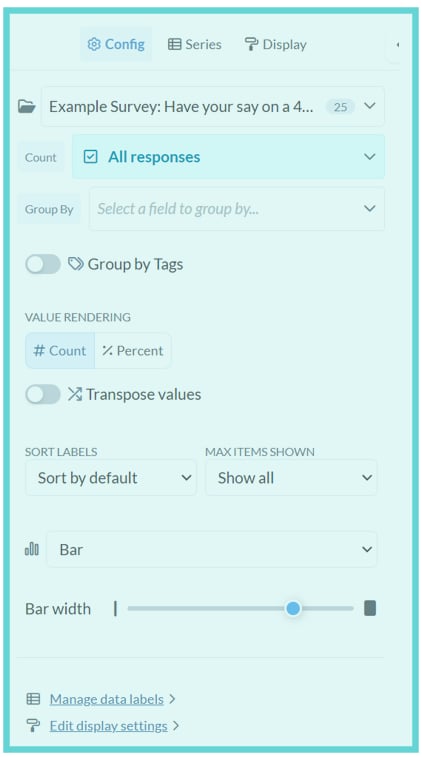 Chart Quick Guide screenshot: (2) Settings Panel