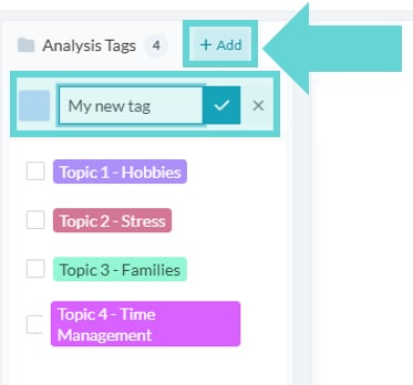 Tags screenshot: Delete a tag