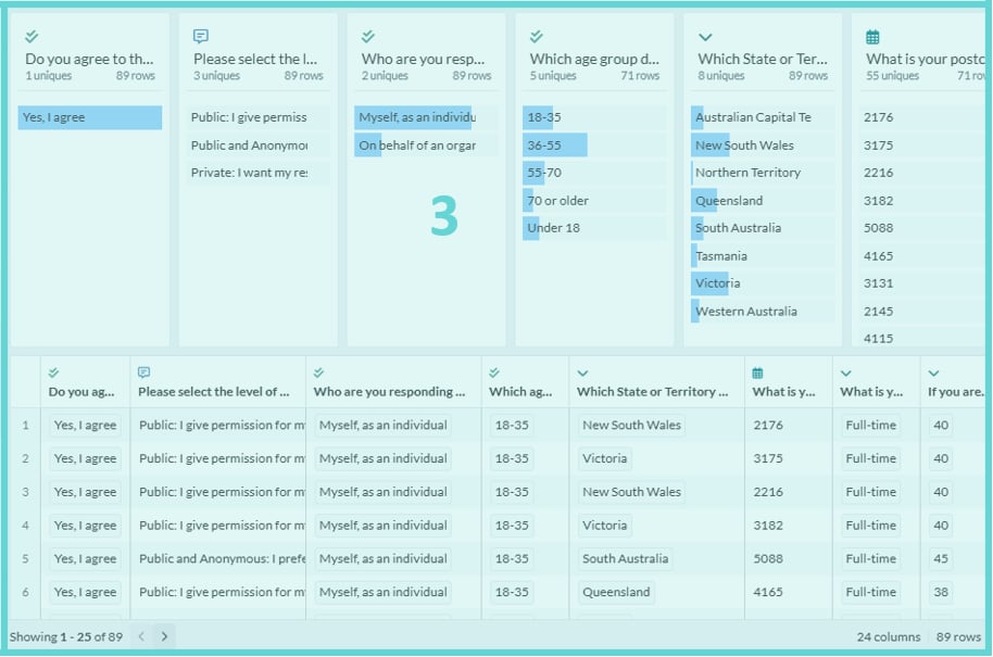 Data Importer screenshot: Import Data into a Project