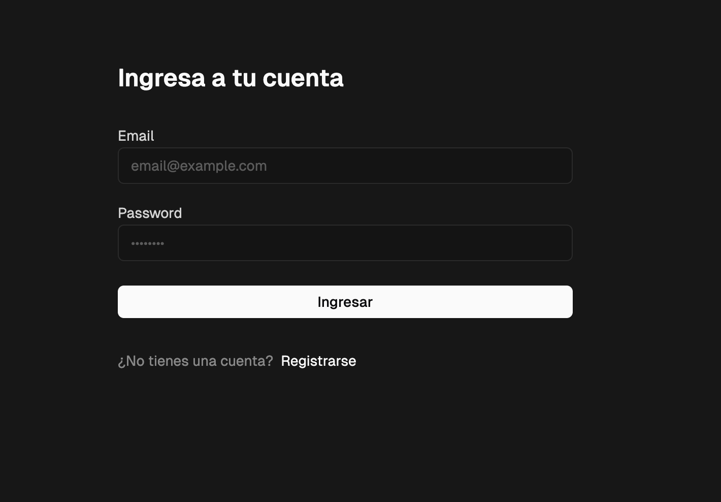 Inicio de sesión en Convertix