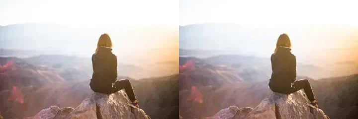 Placeholder: gravity auto vs smart on off-centre hero