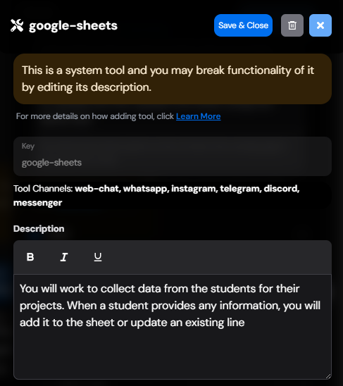 google-sheets-tool