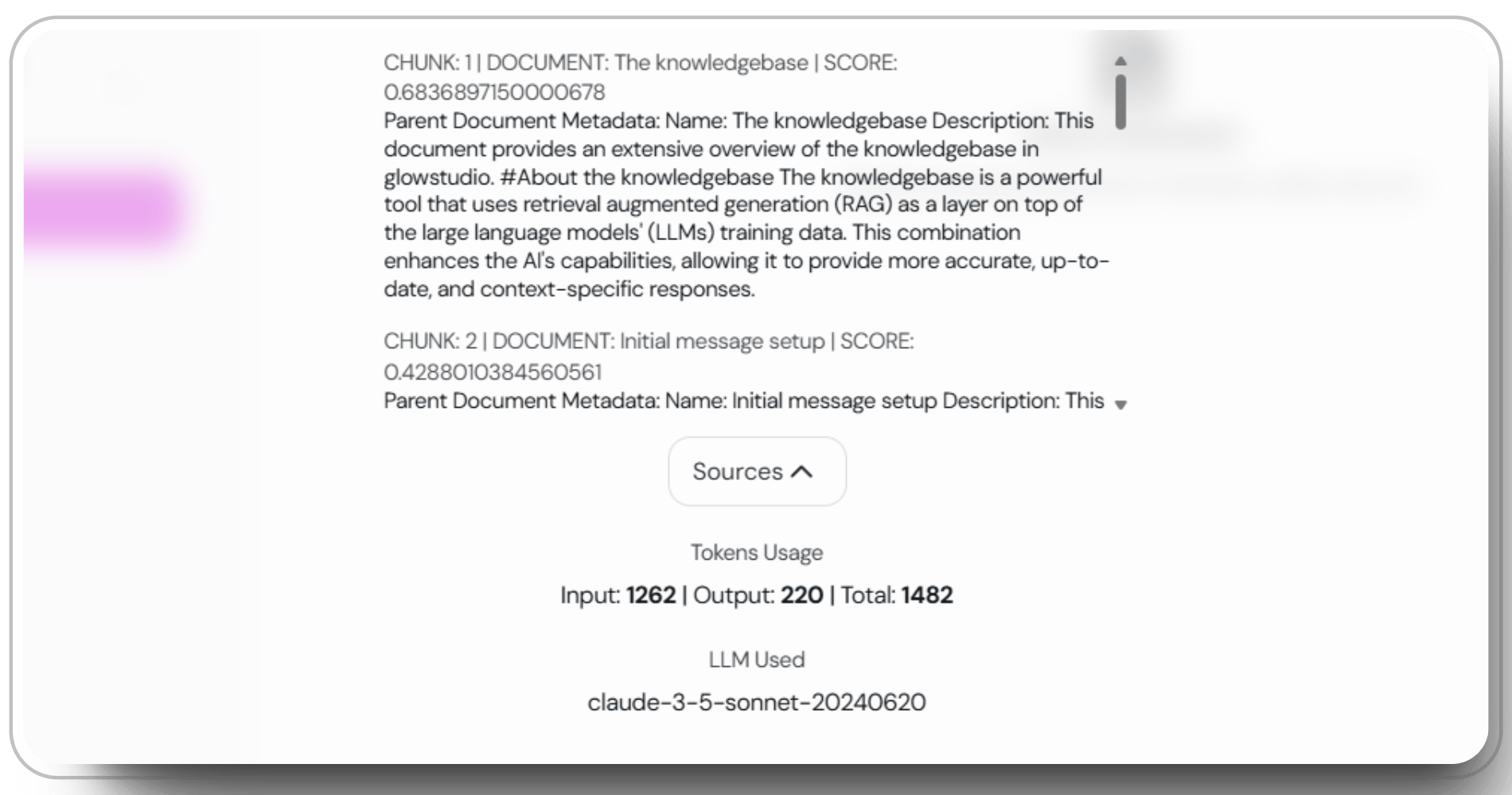 Example Debug Screen