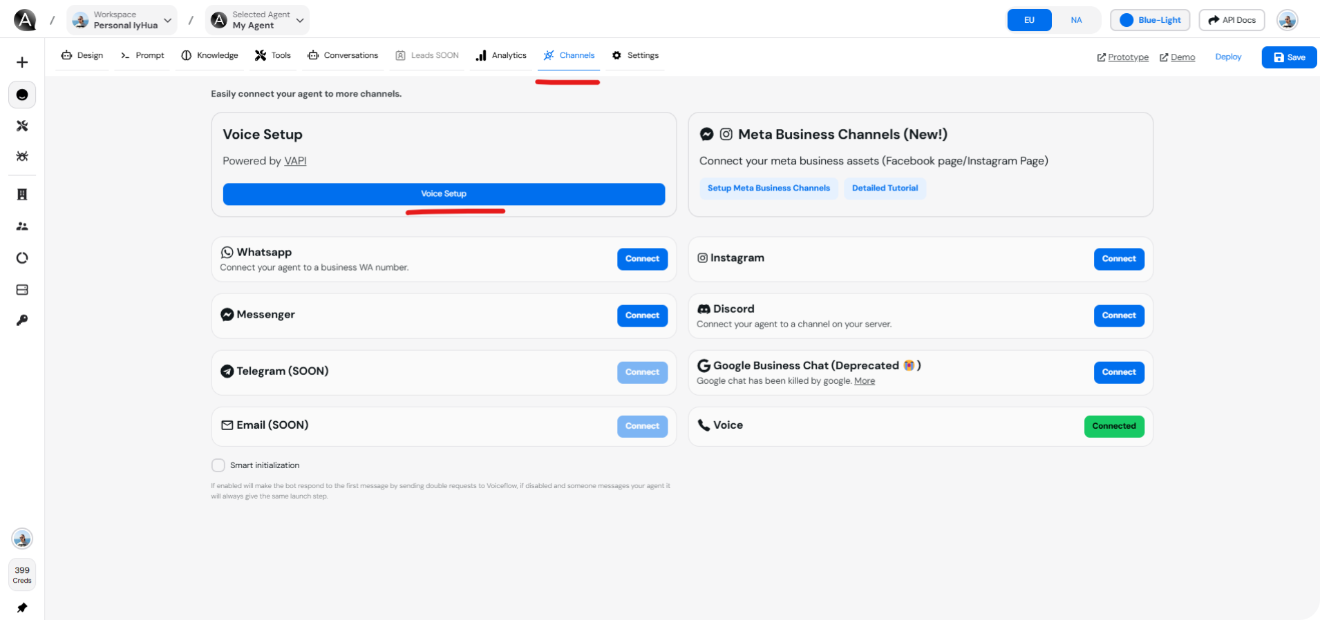 Voice Setup