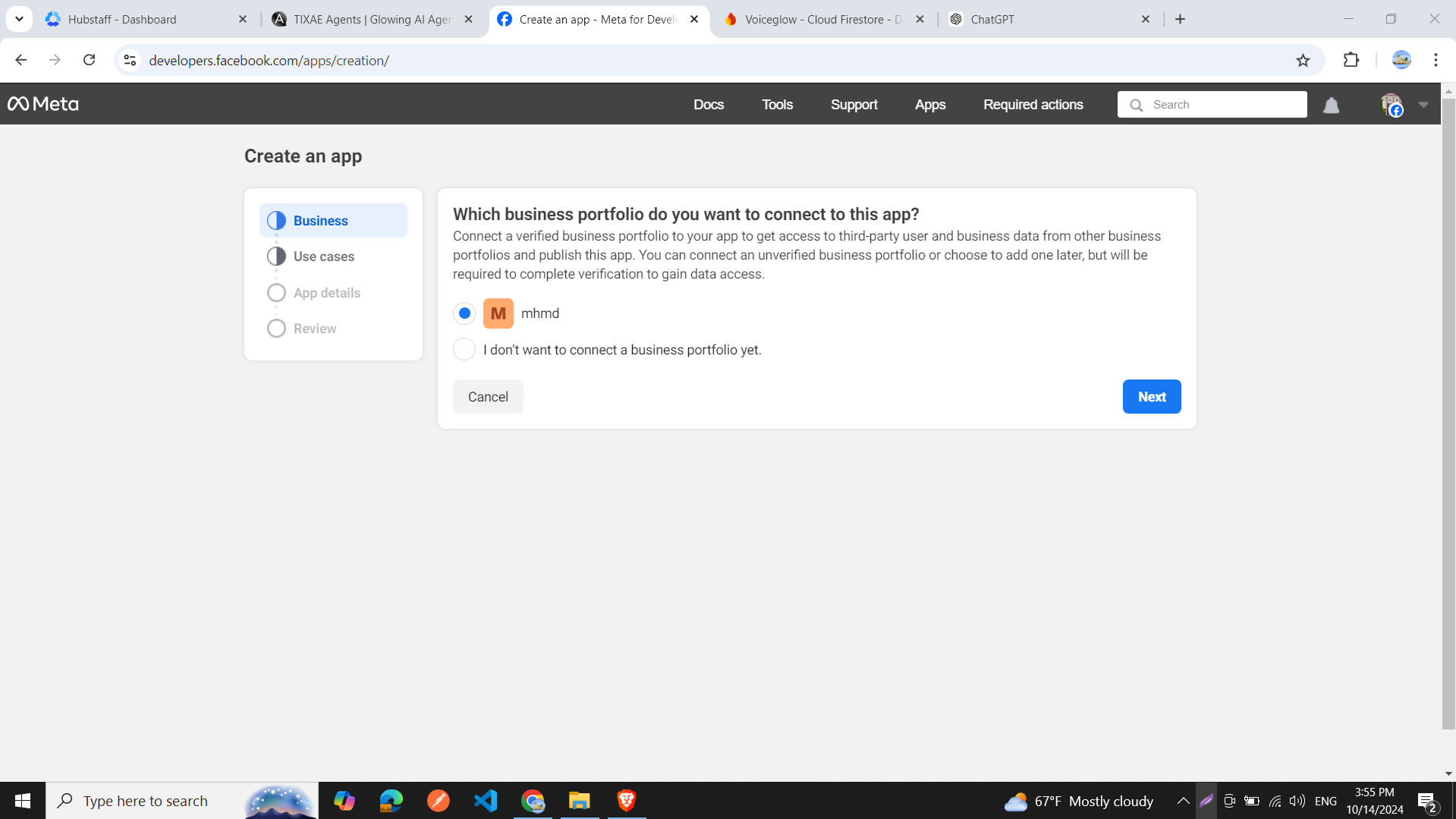Create Facebook App