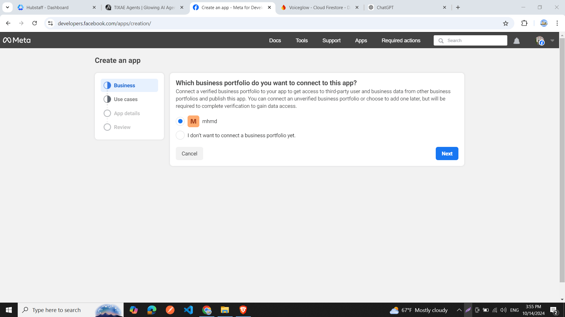 Create Facebook App