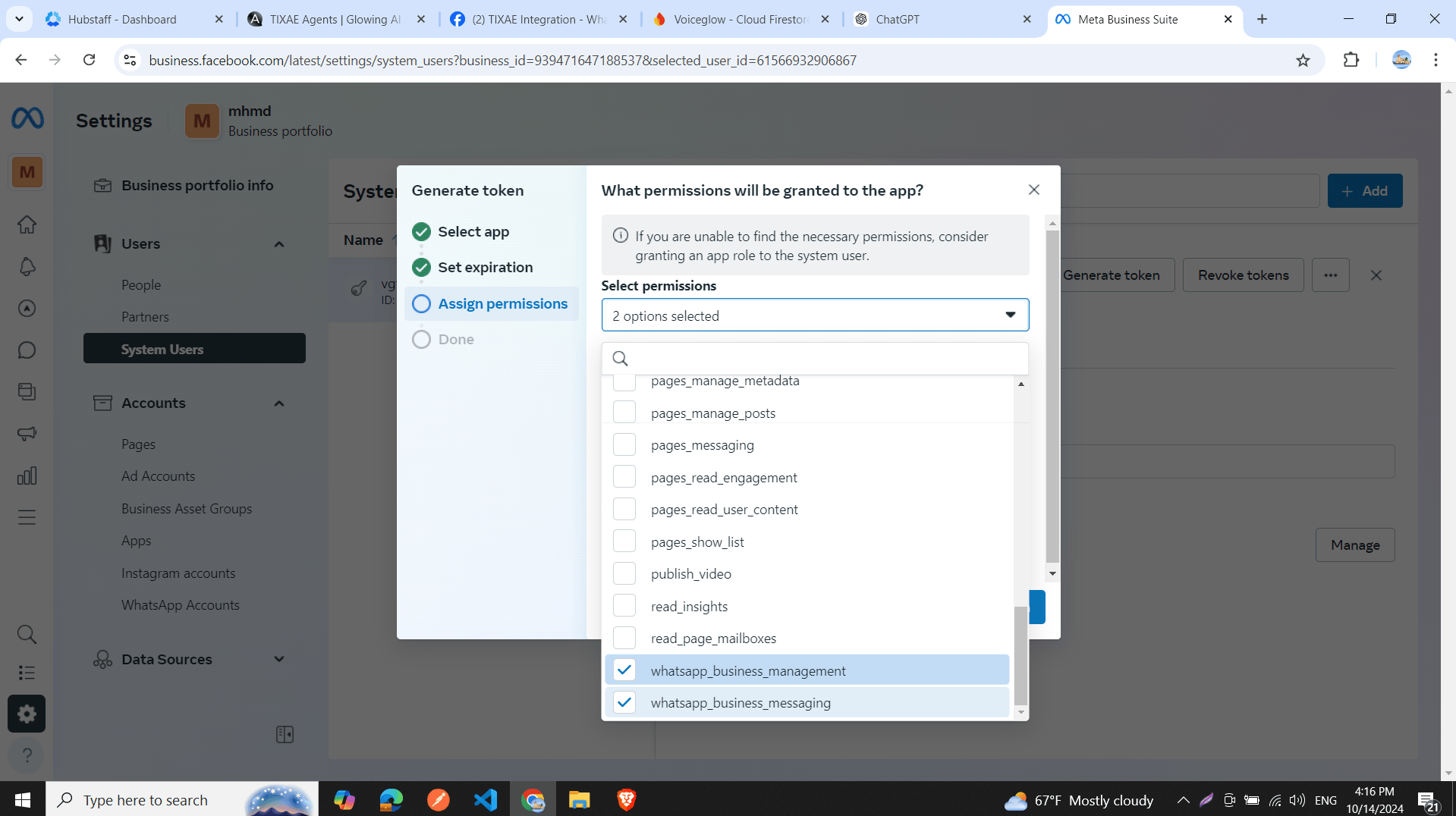 Generate Permanent Token