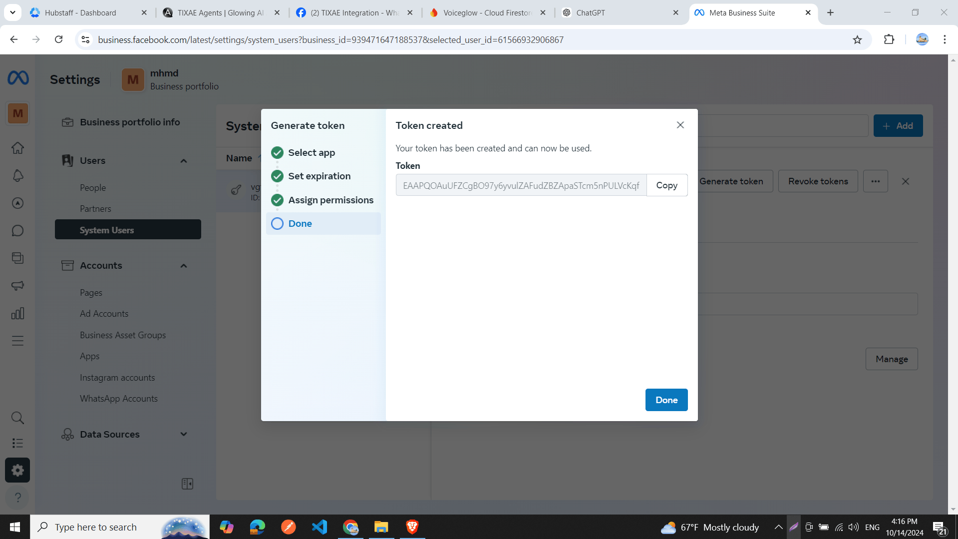 Generate Permanent Token