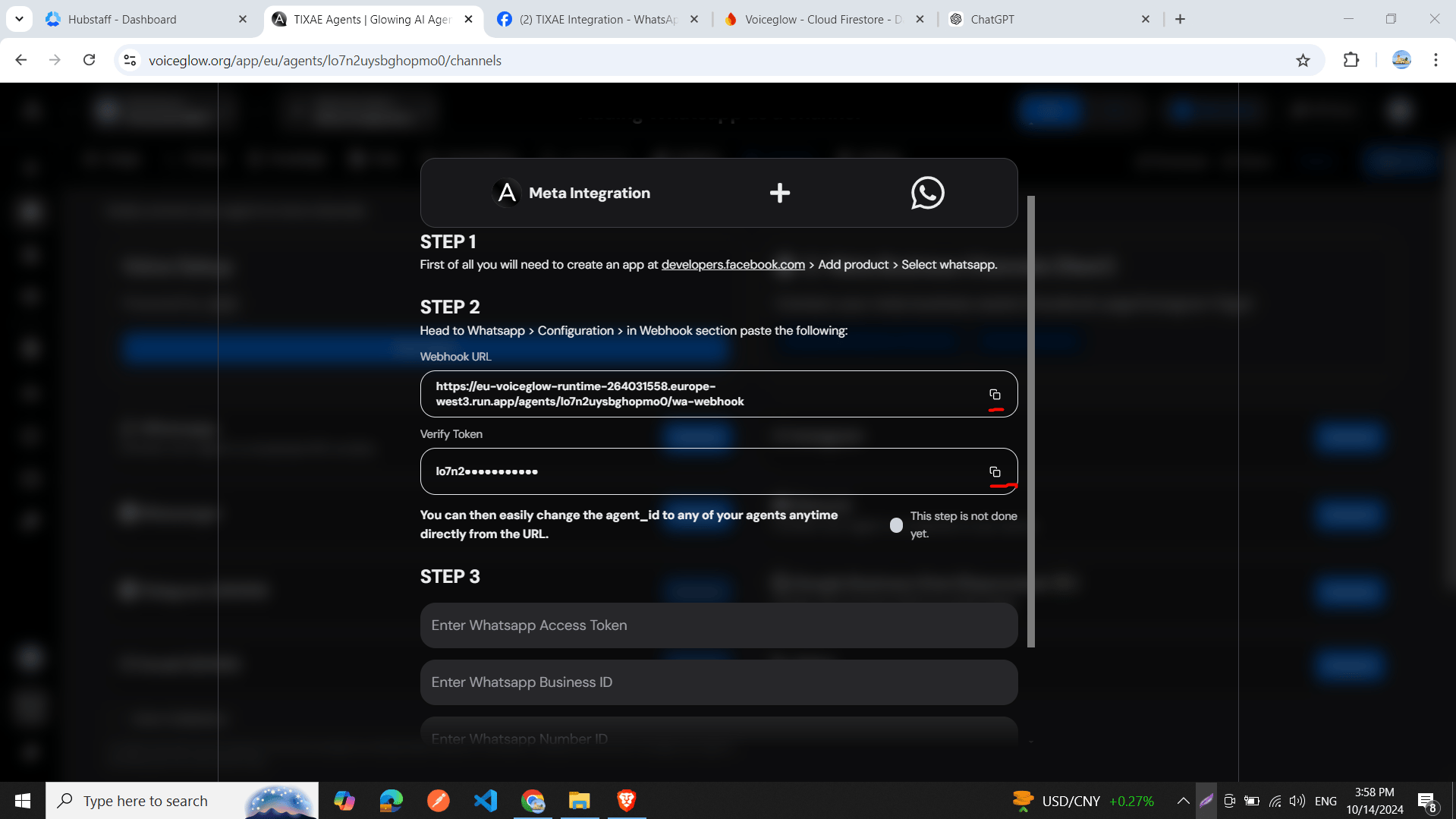 WhatsApp Configuration