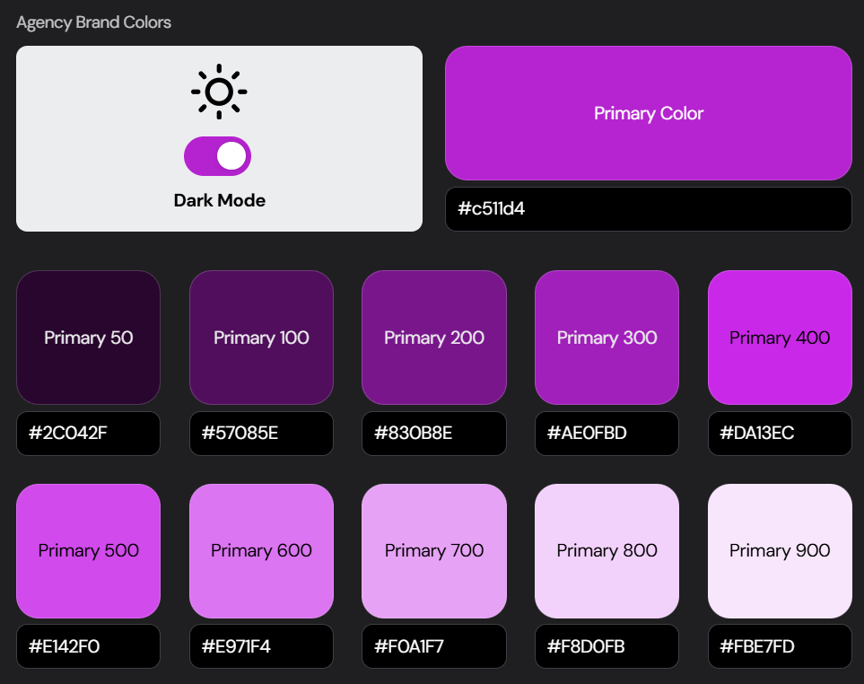 Agency color picker