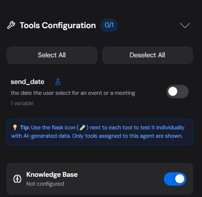 Tools Configuration