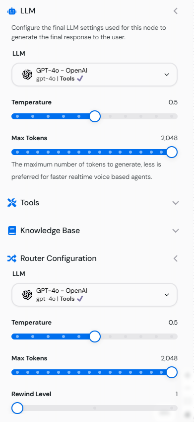 LLM Configuration Tab