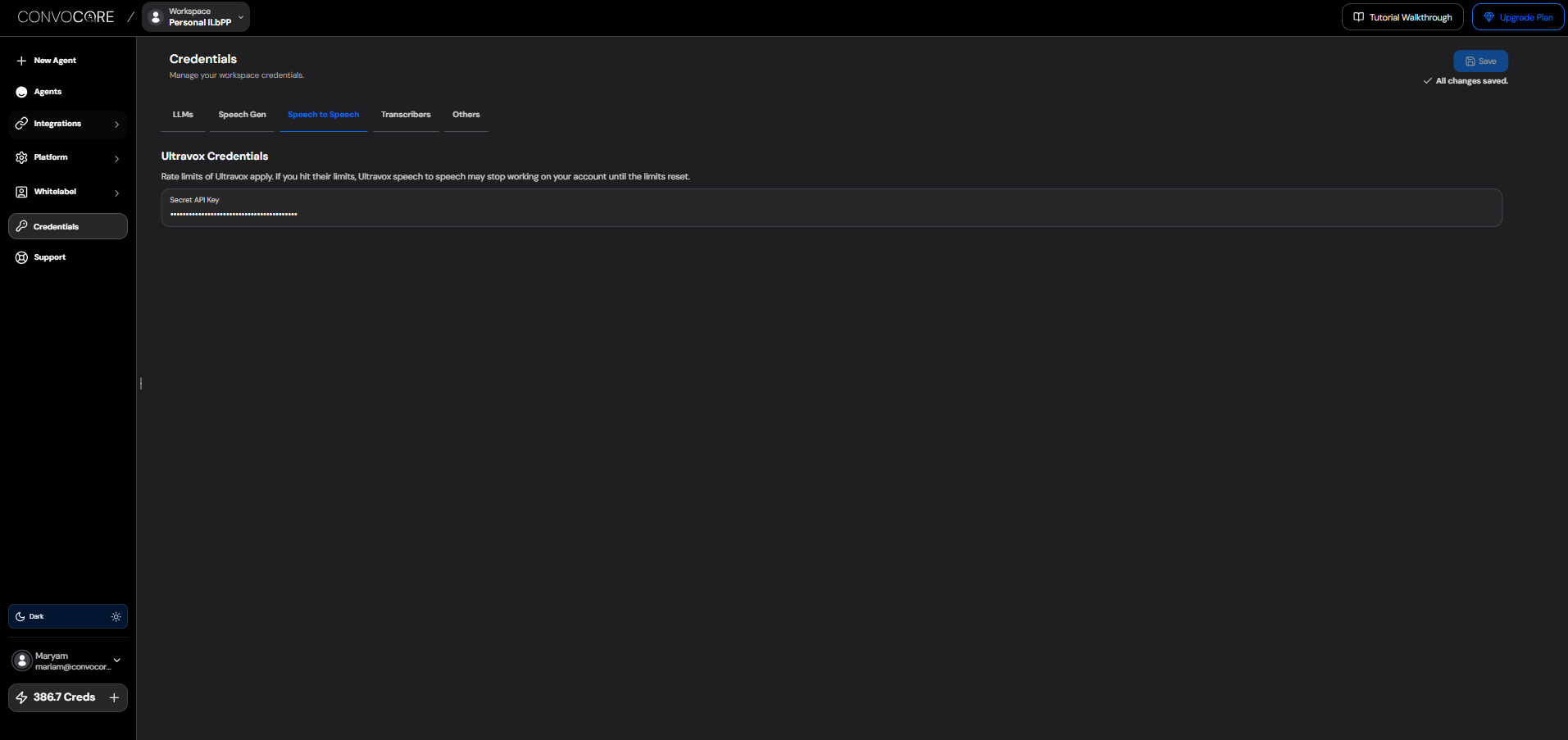Ultravox Credentials