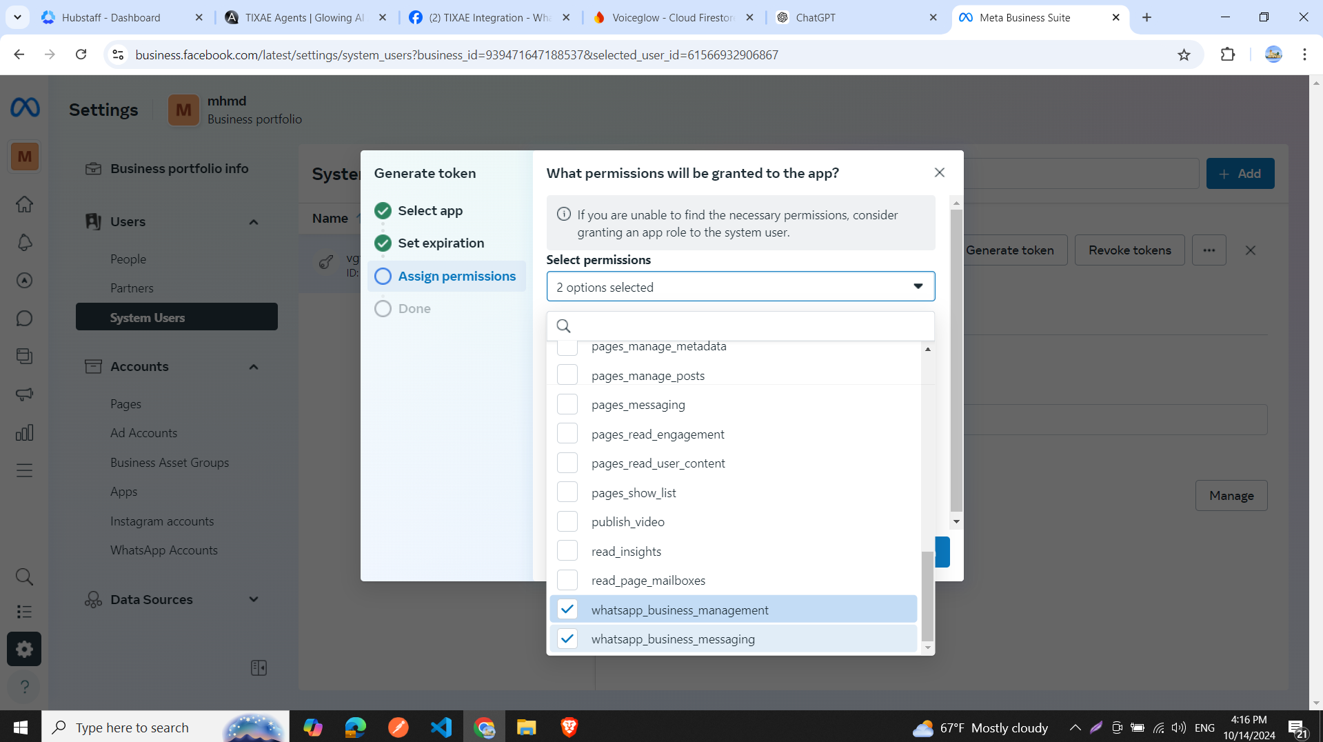Generate Permanent Token