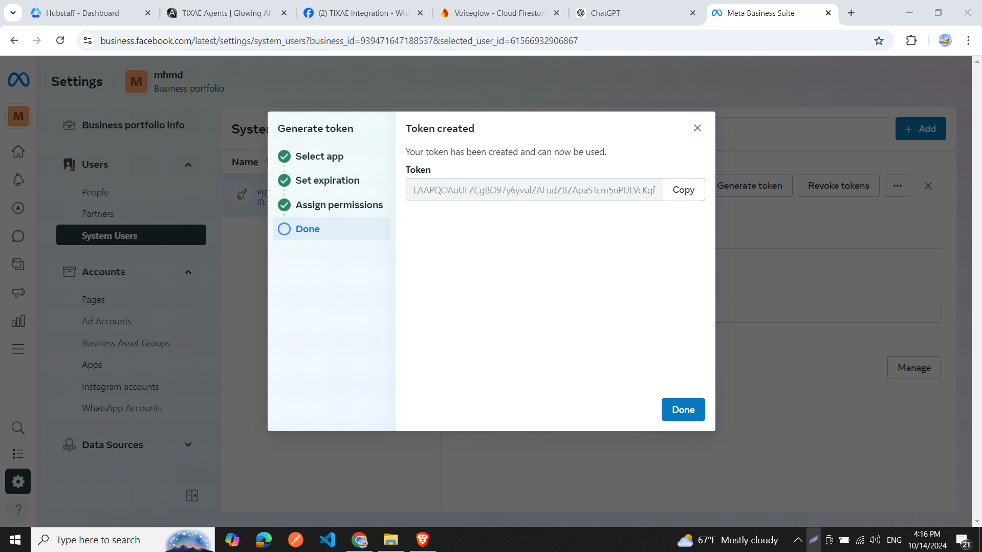 Generate Permanent Token