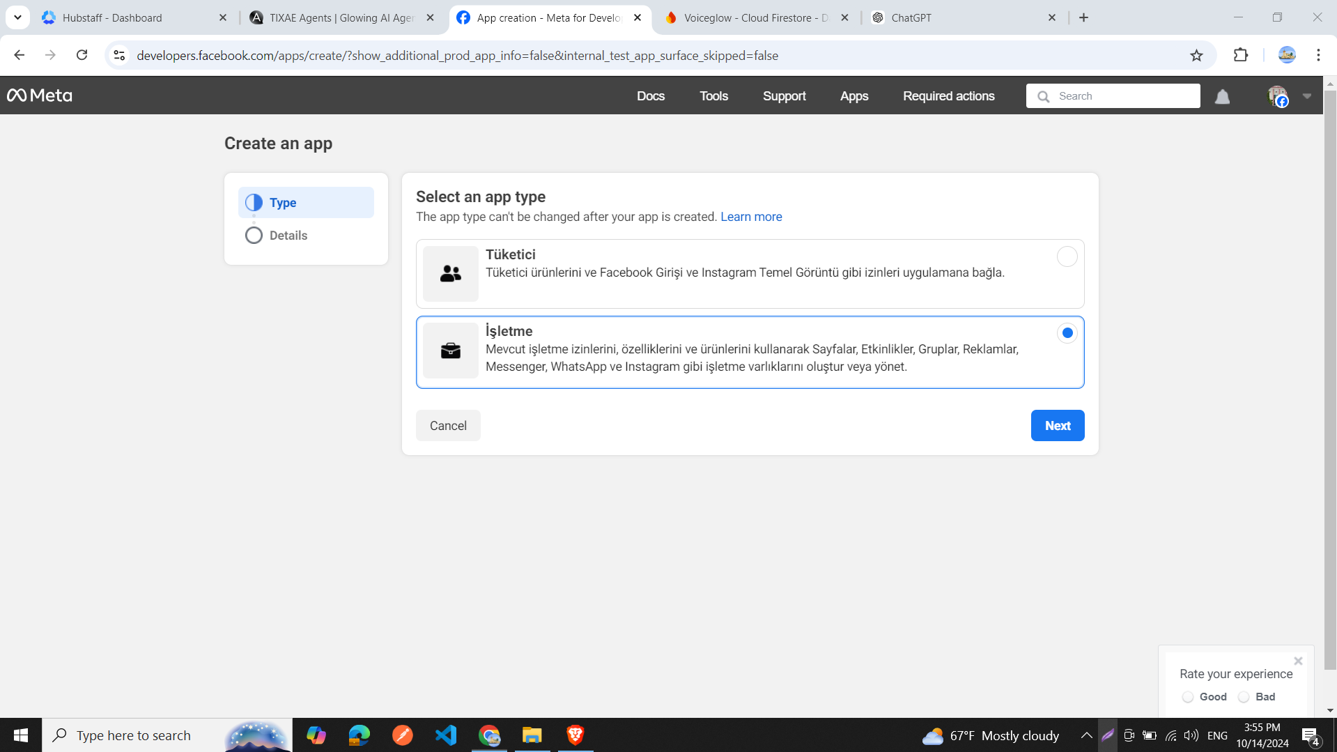 Create Facebook App