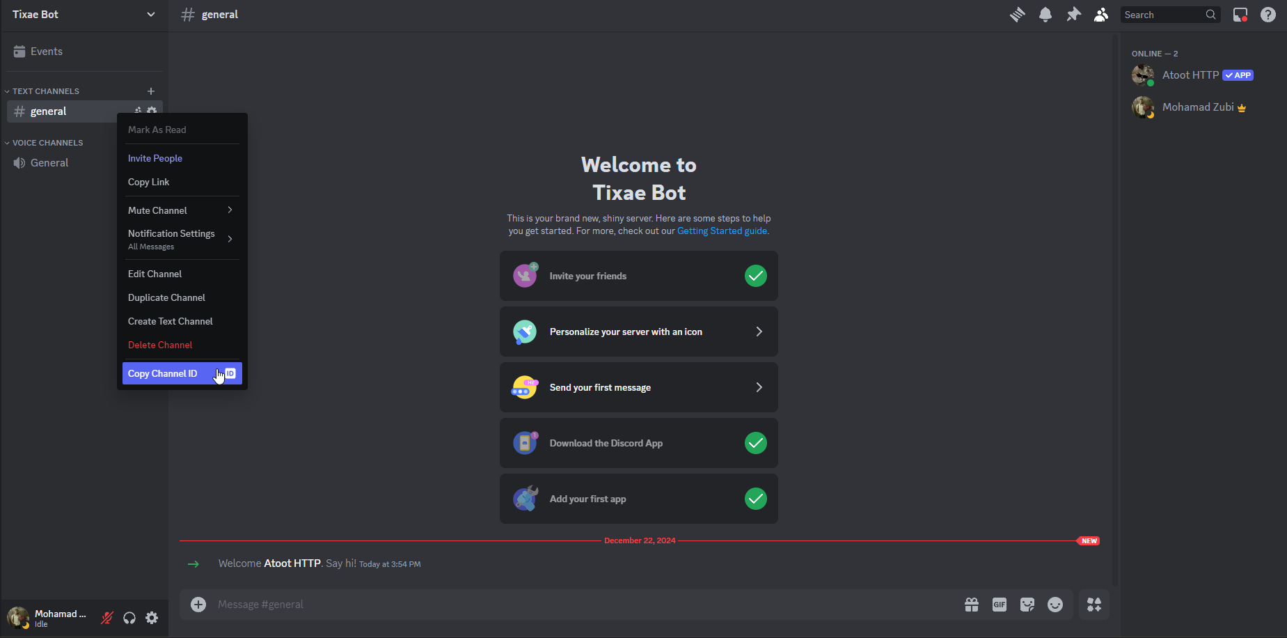 Channel ID Configuration