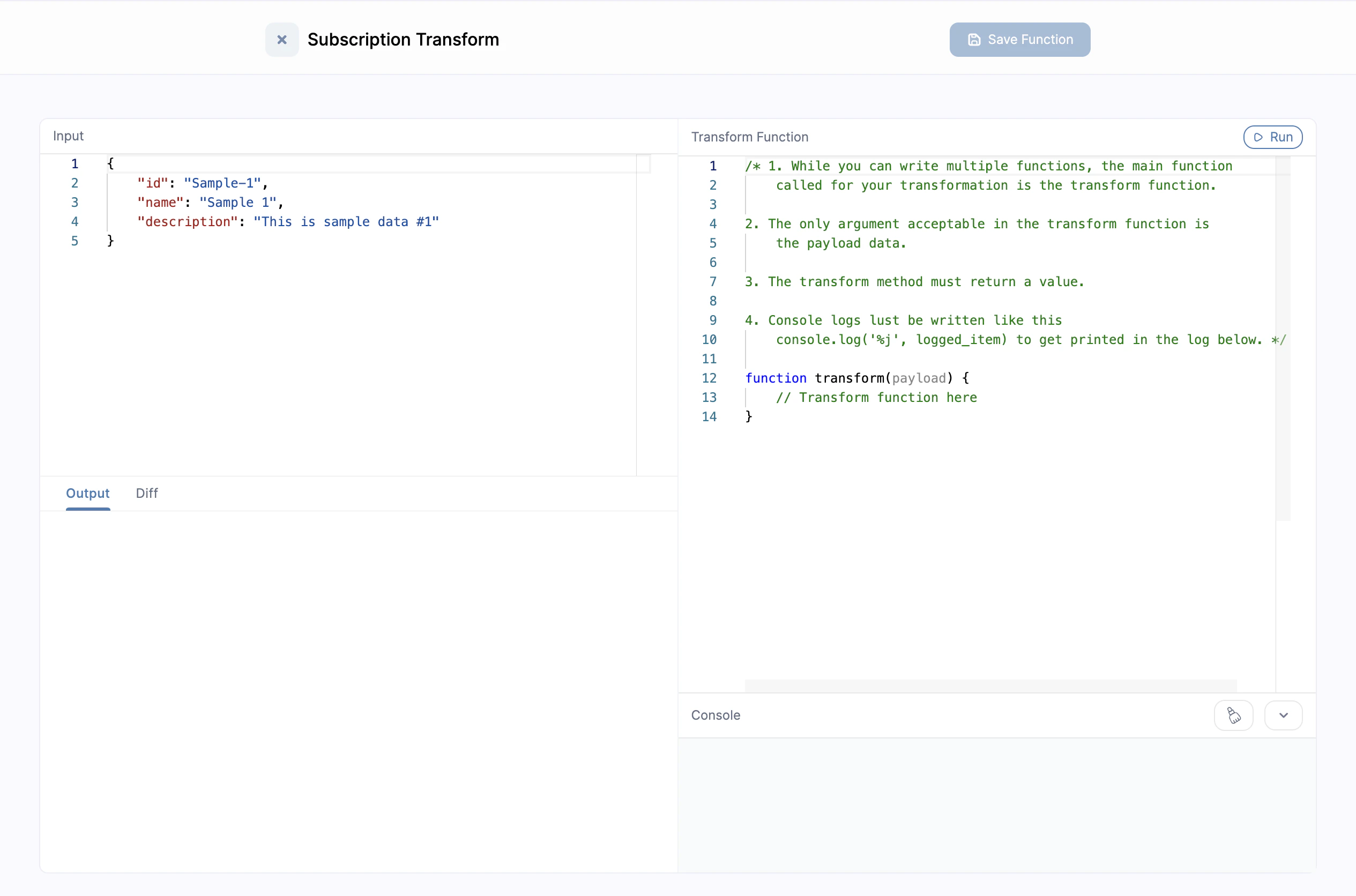 Create Webhook Function
