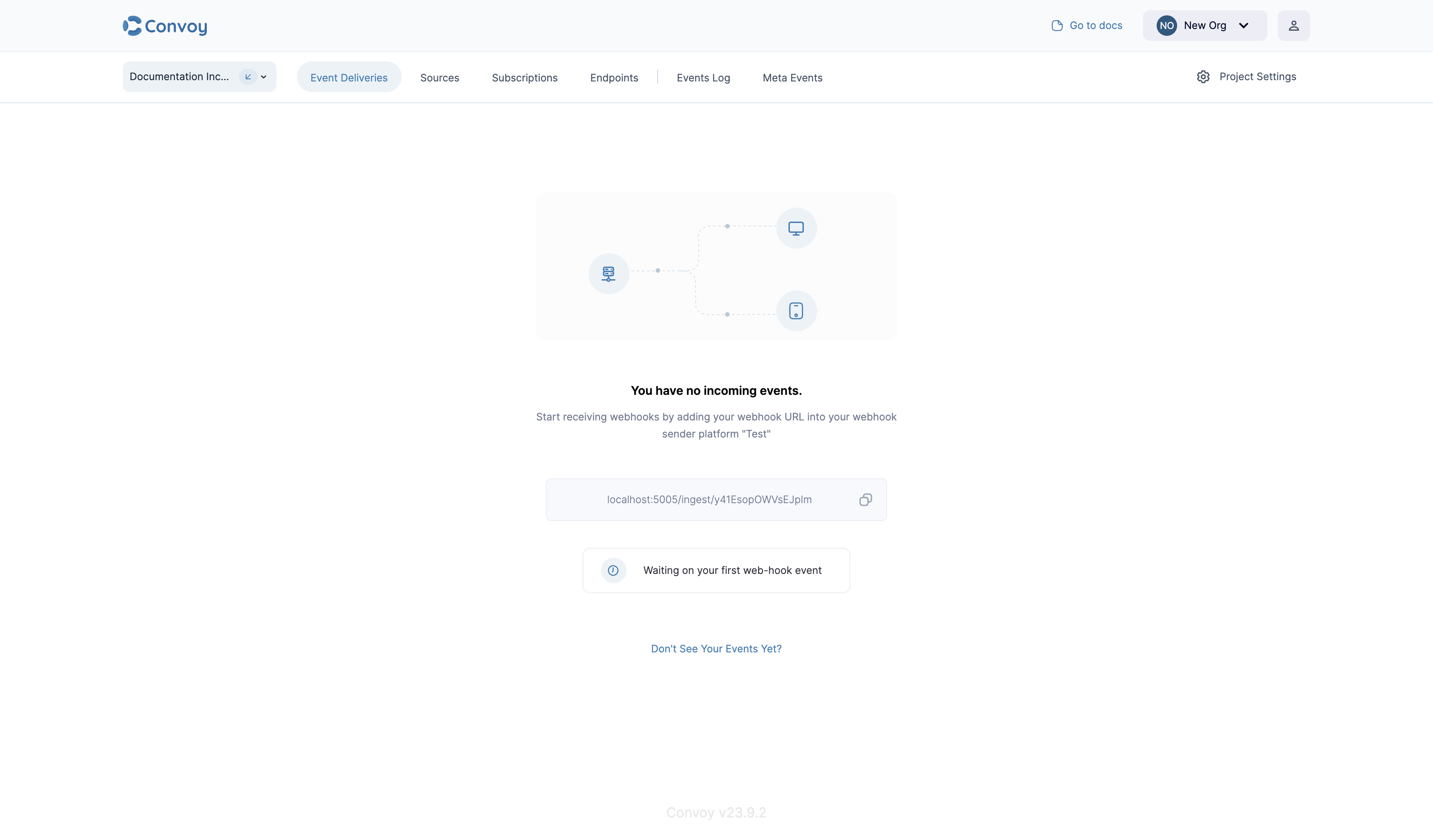 Events page