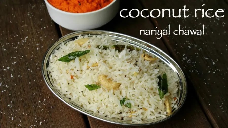 coconut-rice-recipe-nariyal-chawal