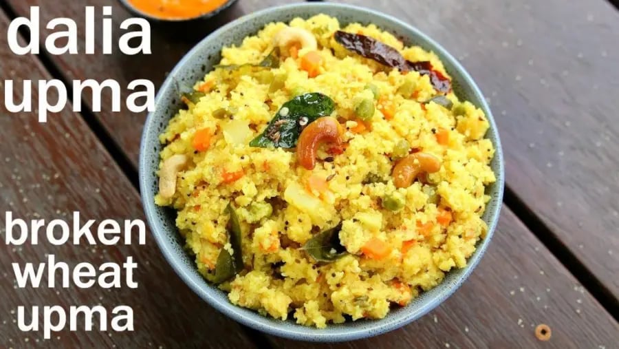dalia-upma-recipe-broken-wheat-upma