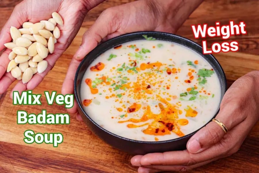almond-soup-recipe-creamy-badam-shorba