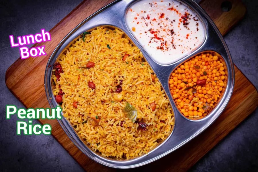 peanut-rice-recipe-lunch-box-recipe